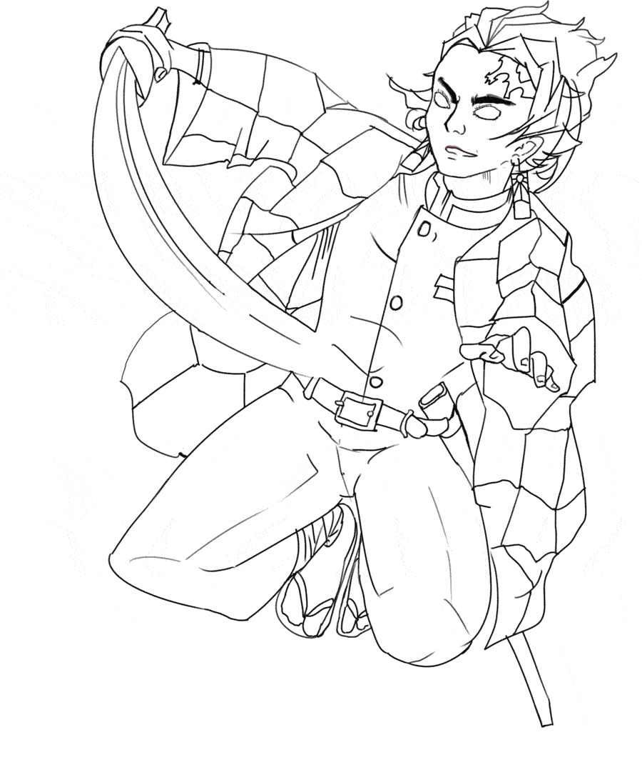 Demon Slayer Coloring Pages - Coloring Pages For Kids And Adults