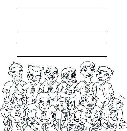 Team of Colombia Coloring Pages
