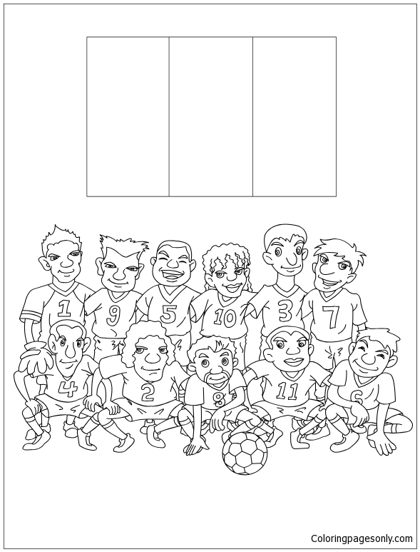 Team Of France Coloring Pages
