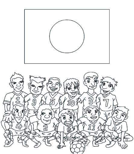 Team of Japan Coloring Pages