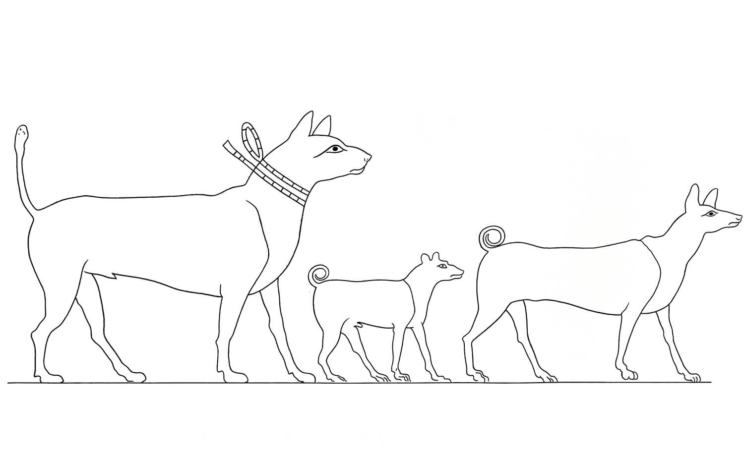Teams of Acient Egyptian Coloring Pages