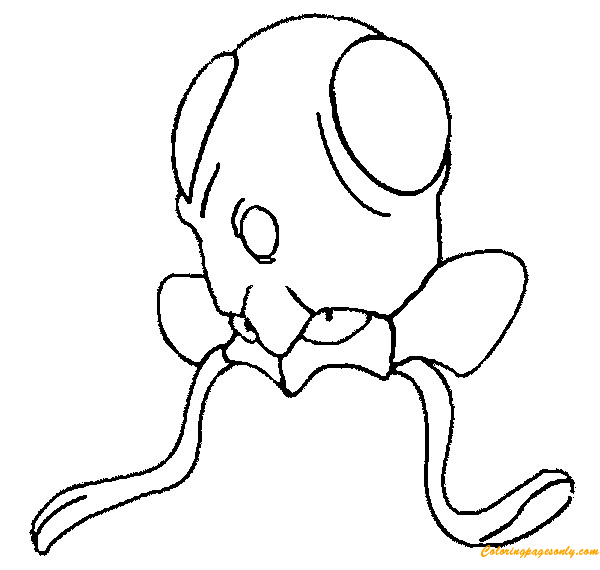 Tentacool Pokemon Coloring Pages - Cartoons Coloring Pages - Coloring