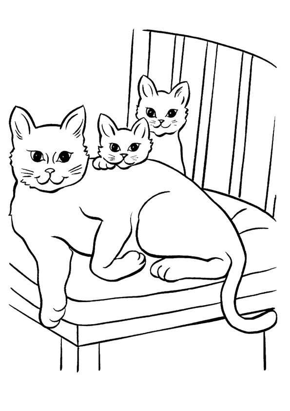 Кот на стуле из мультфильма "Кошка"