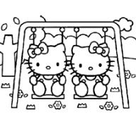 Download Hello Kitty Playing Tennis Coloring Page - Free Coloring Pages Online