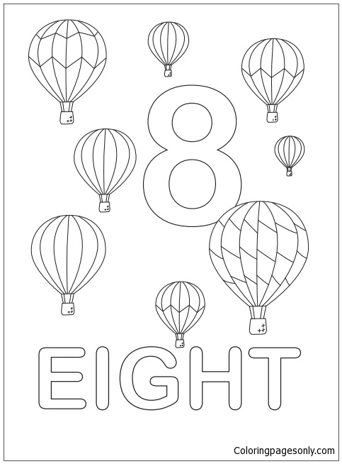 The Eight Hot Air Balloons from Numbers