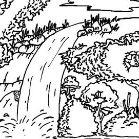 The End Of The River Coloring Page