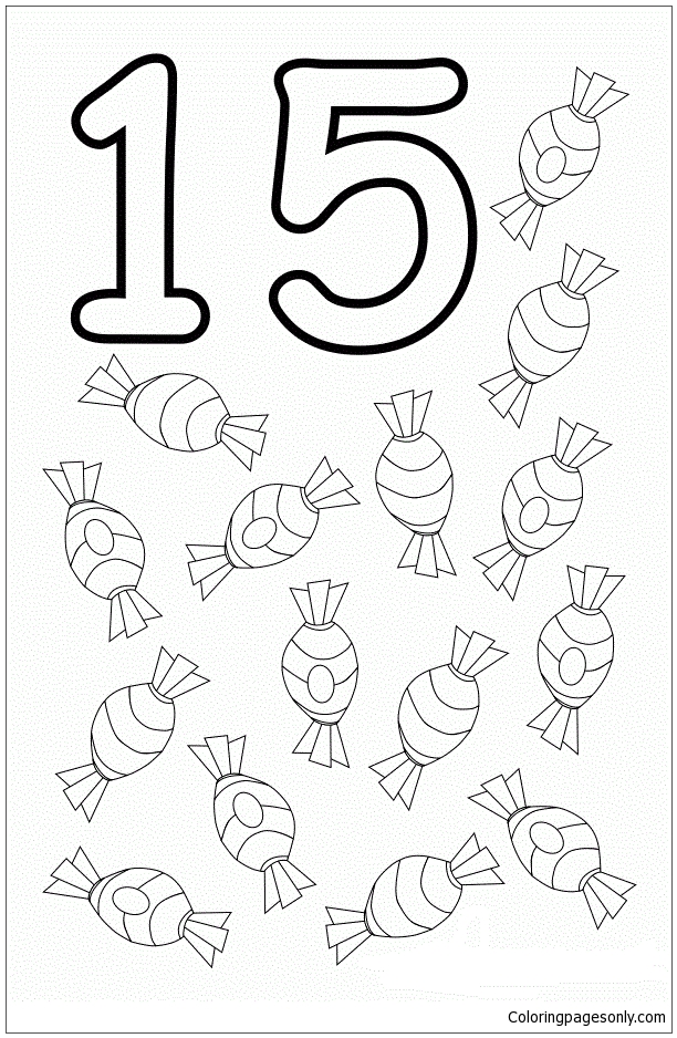 The Fifteen Candy Coloring Pages