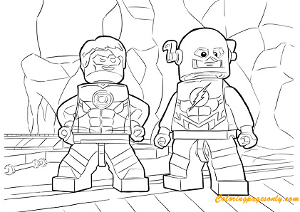 lego flash coloring page