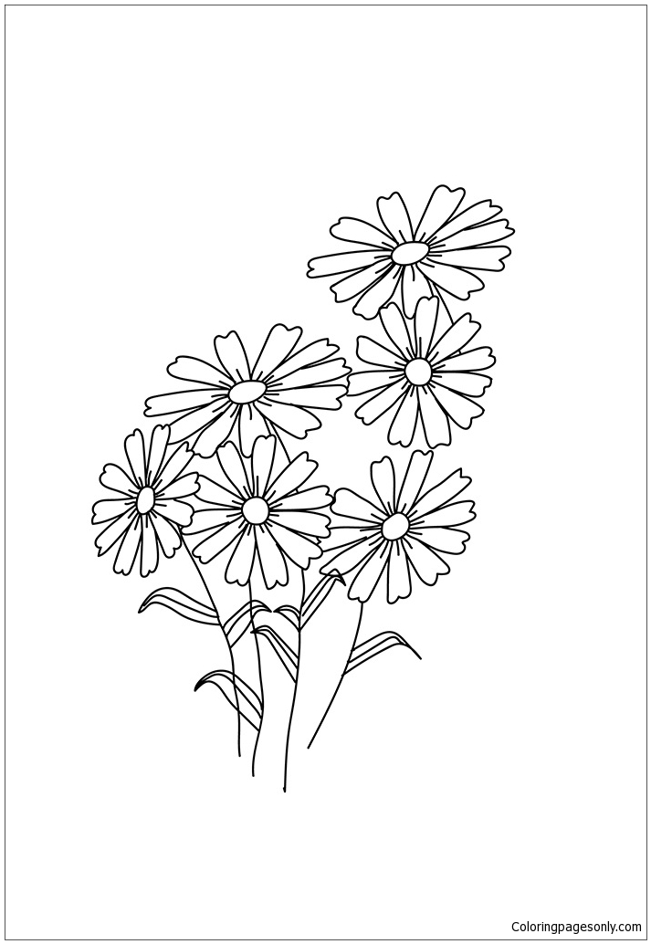 The Flowers Coloring Pages