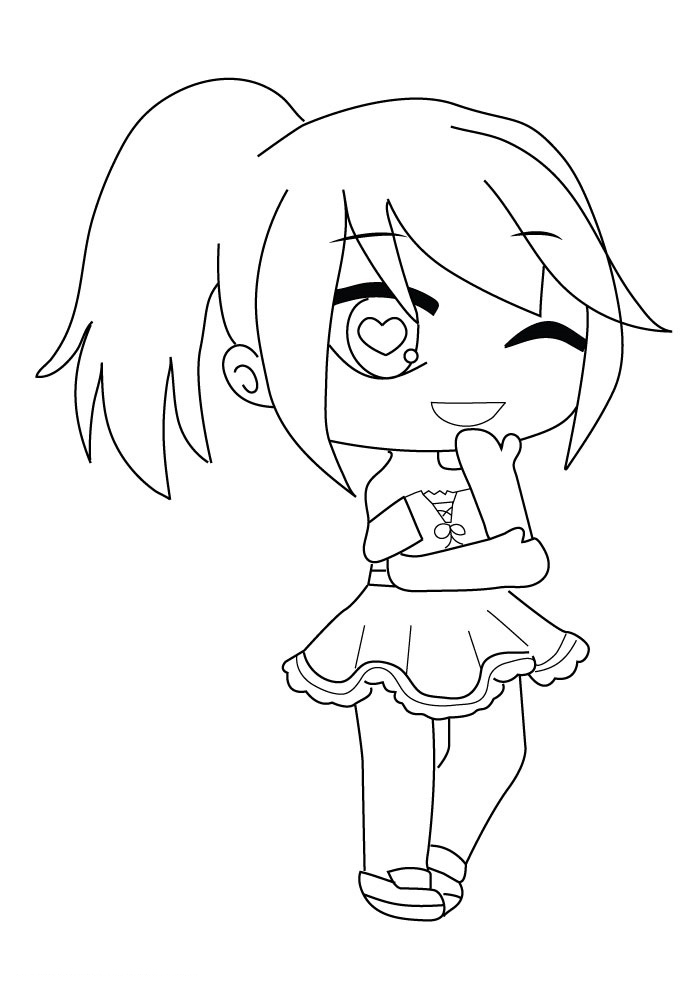 Desenhos para colorir de Pretty Girl Gacha Life - Desenhos para