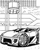 The Hot Wheels In Business Zone Coloring Page
