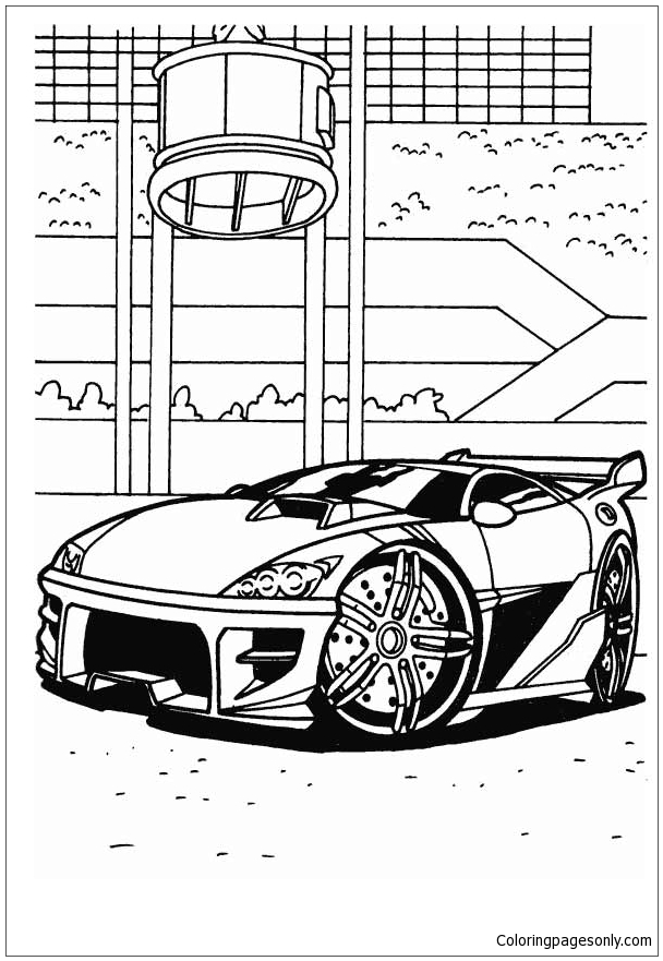 The Hot Wheels In Business Zone Coloring Pages