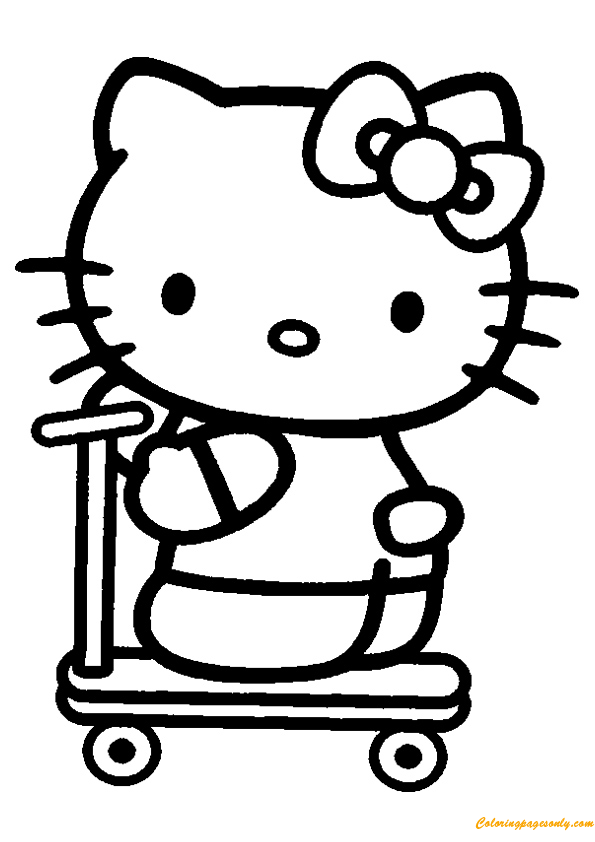 El triciclo de Hello Kitty de Hello Kitty