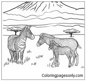The Largest Mountain In Africa Coloring Pages