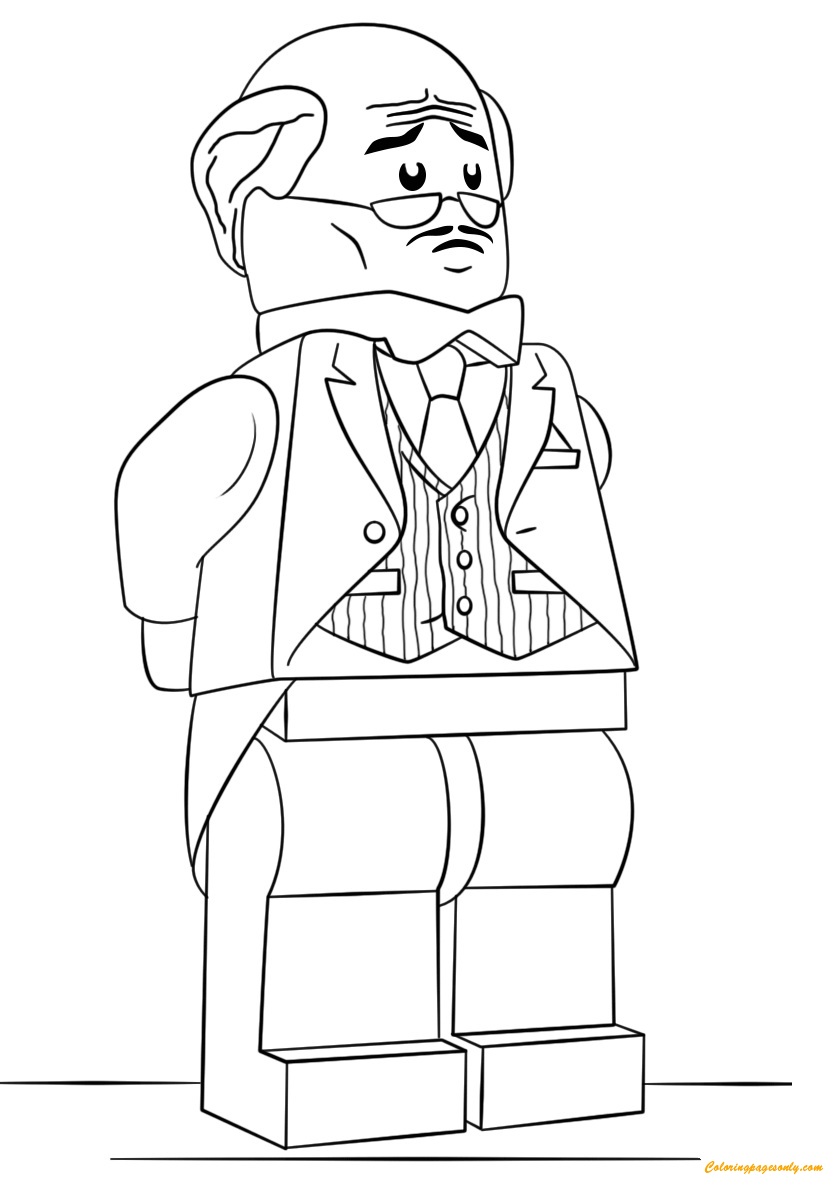 The Lego Batman Movie Alfred Pennyworth Coloring Pages ...