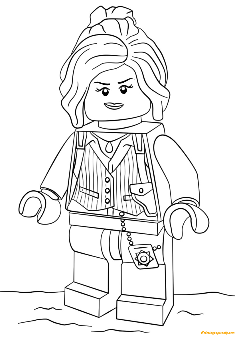 The Lego Batman Movie Barbara Gordon Coloring Page Free