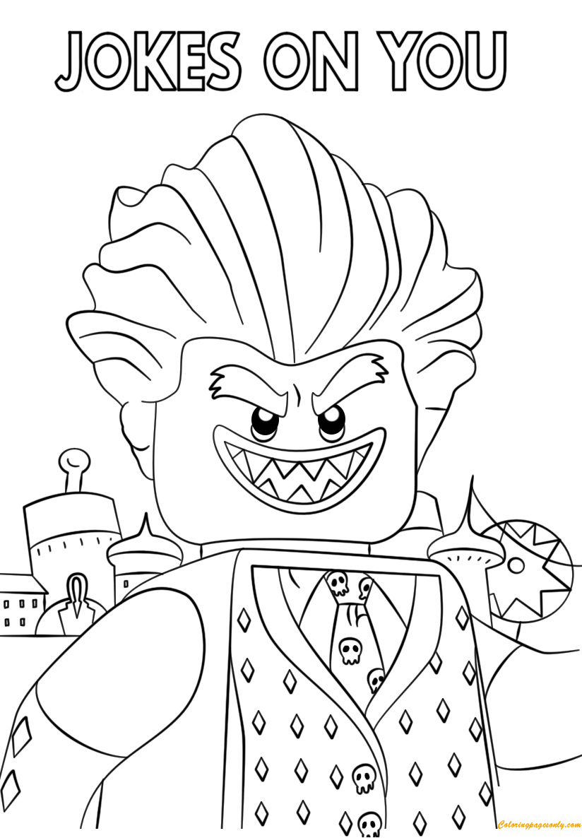 The LEGO Batman Movie Jocker Coloring Page Free Coloring