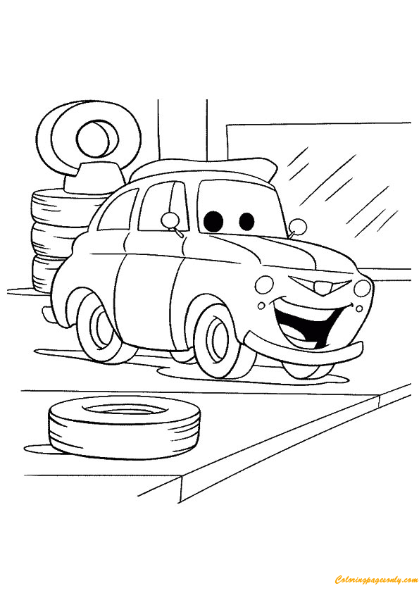 luigi coloring pages for children cars