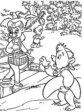The Picnic Coloring Pages