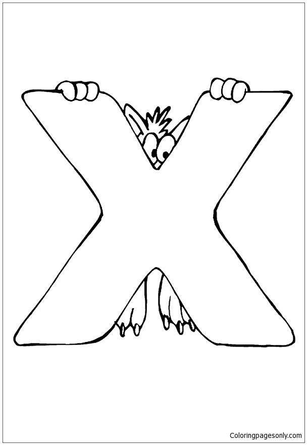 The Pixie In The x Coloring Page