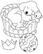 The Pup Taking A Nap Puppy Coloring Pages