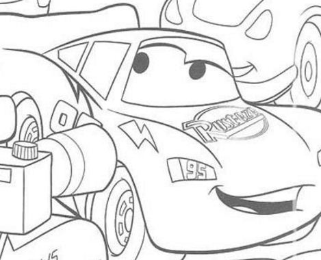 The Racing Winner Lightning Mc Queen Coloring Pages
