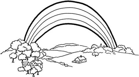 The Rainbow Coloring Page