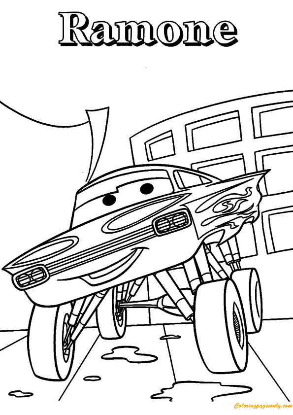 The Ramone Coloring Pages