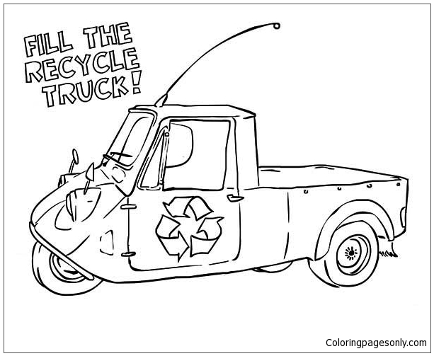 Der Recycling-Truck von Recycling