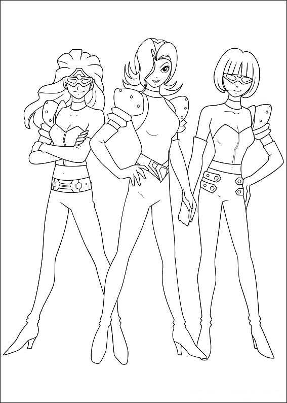 The Repo Girls in Astro Boy Animation Film Coloring Pages