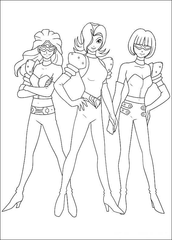 The Repo Girls In Astro Boy Animation Film Coloring Pages