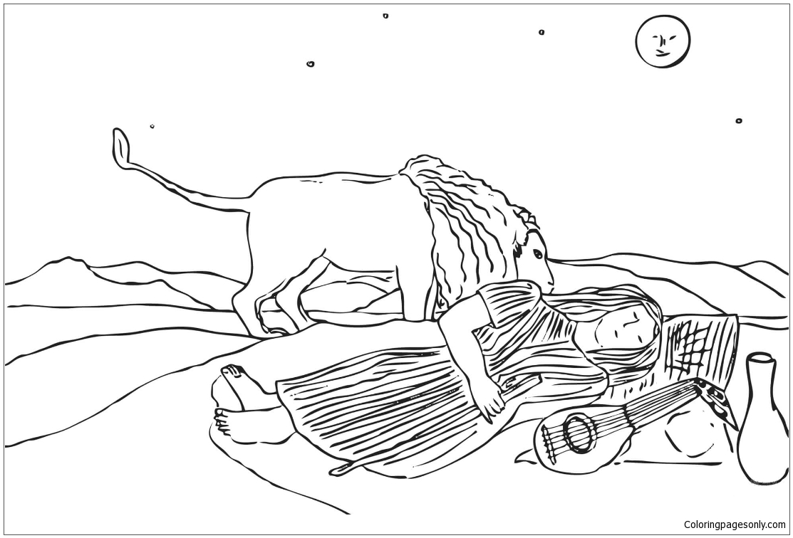 La zingara addormentata di Henri Rousseau da Dipinti famosi