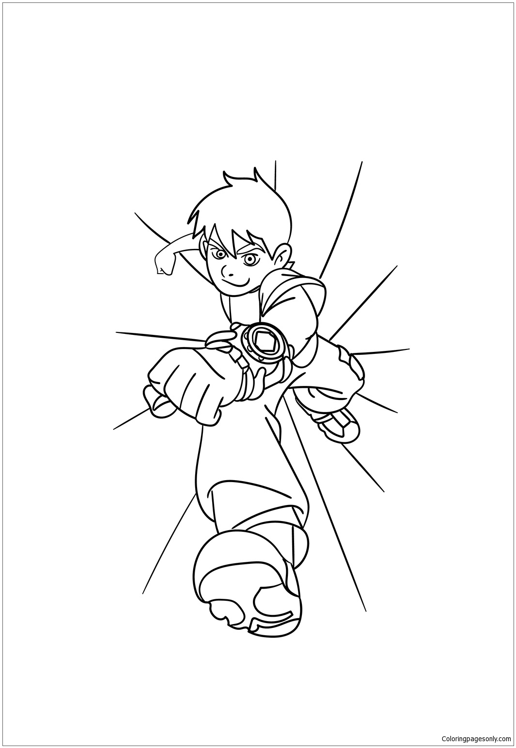 ben 10 overflow coloring pages