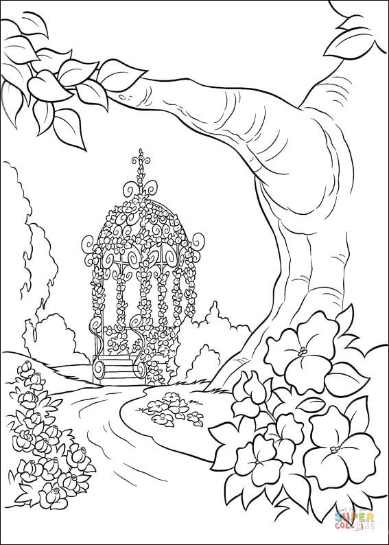 The Wedding Capel from Cinderella Coloring Pages