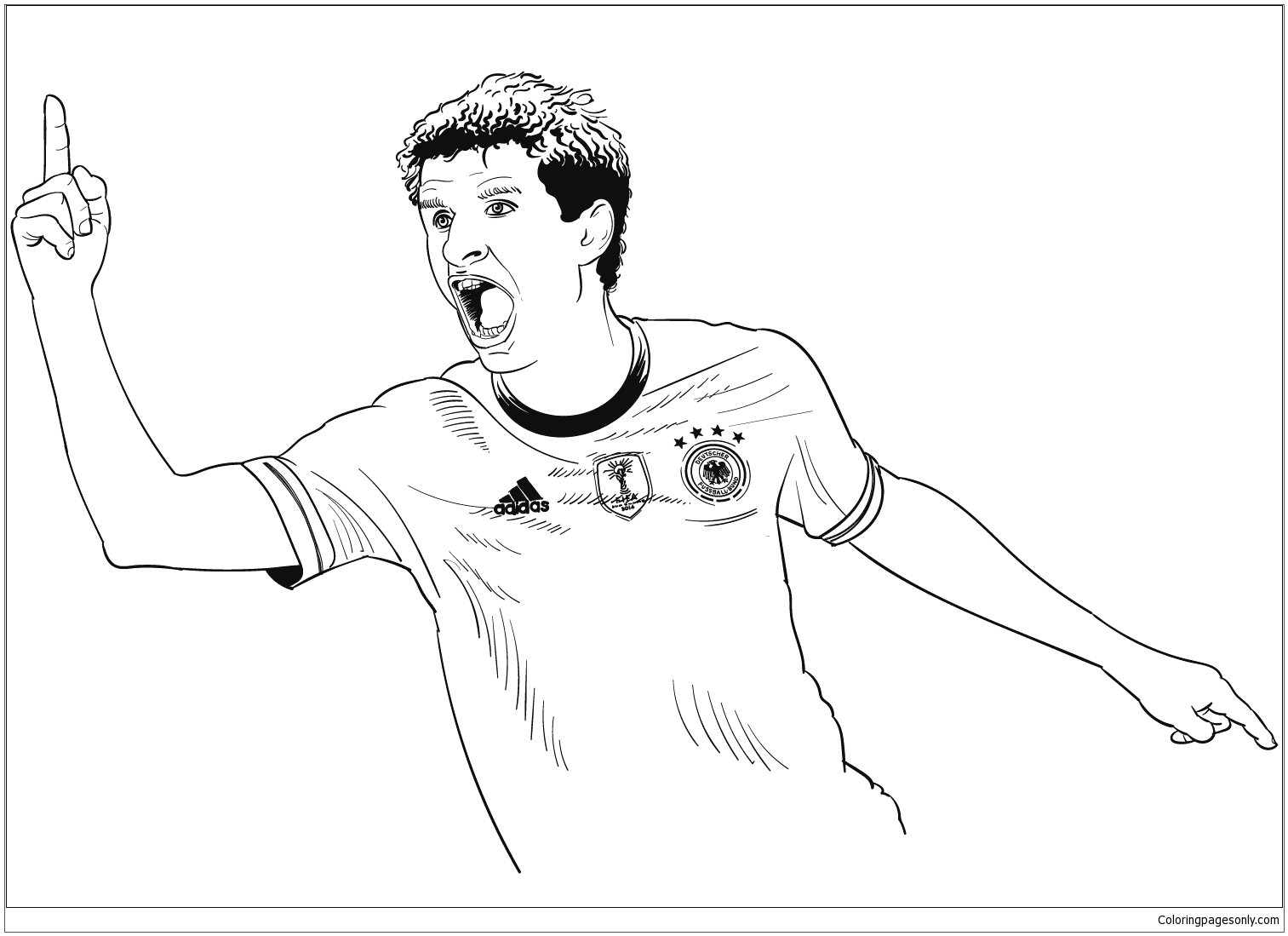 Thomas Muller-image 2 Coloring Pages