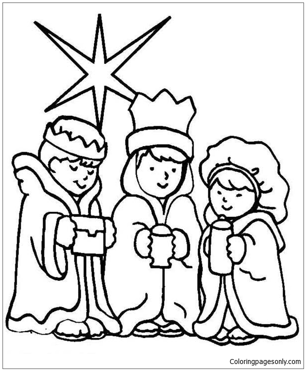 coloring pages wisemen