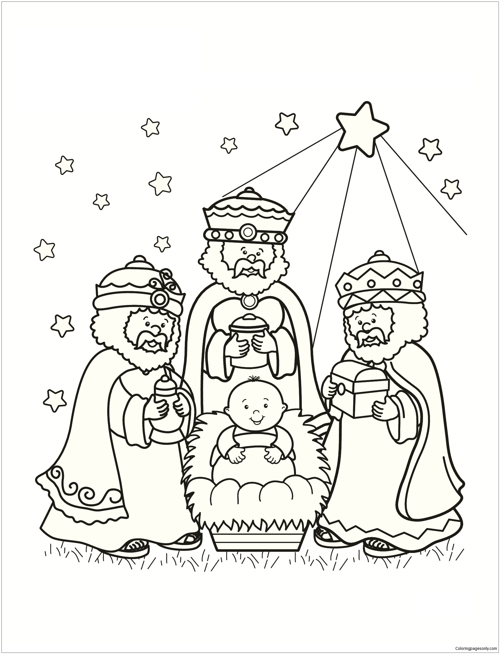 45+ elegant image 3 Wise Men Coloring Page Lds - wisemen craft | Three ...