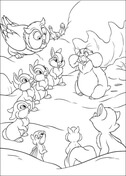 Thumper And Friends  from Bambi Coloring Pages