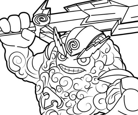 Thunder Bolt Coloring Page