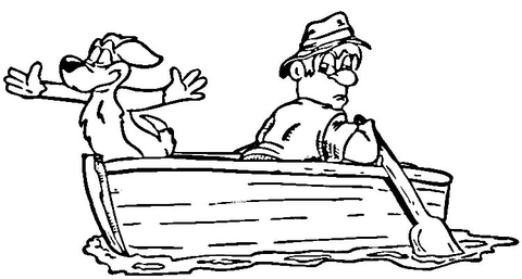 Titanic Fishing Boat Coloring Page