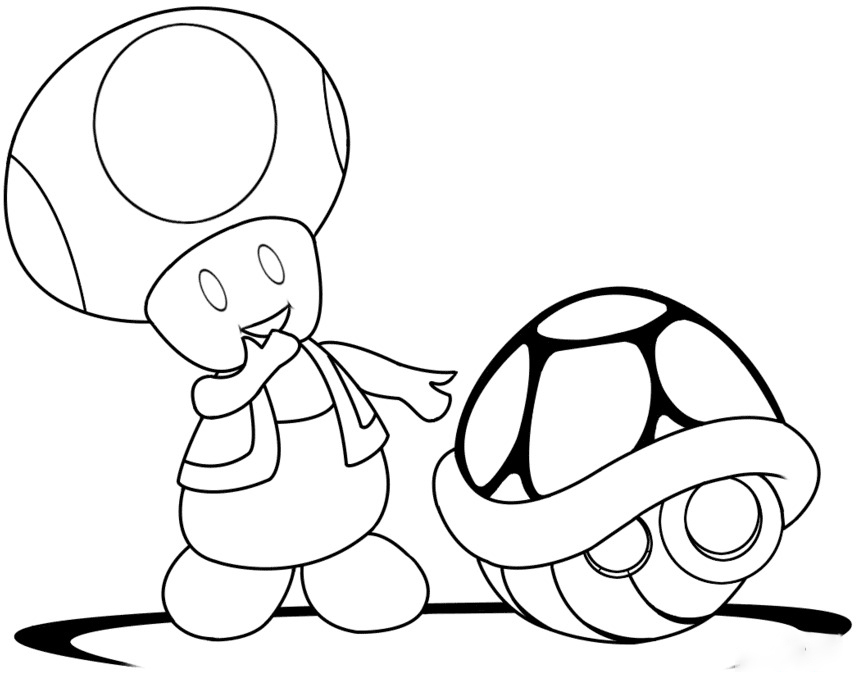 Sapo con concha verde en Mario Kart Wii de Toad Mario