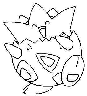 Togepi From Pokemon Coloring Page