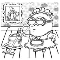 Tom Th Two Eye Plump Minion Coloring Page