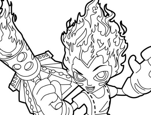 Skylanders Color Alive Coloring Page - Free Coloring Pages Online