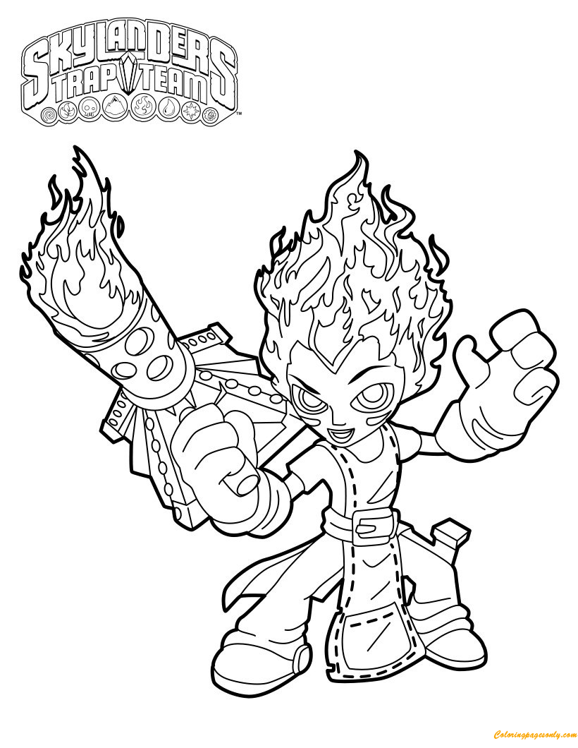 Torch Is A Dragon Keeper Coloring Pages