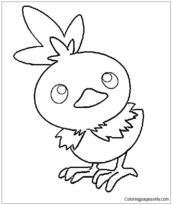 Torchic Pokemon Coloring Page - Free Printable Coloring Pages