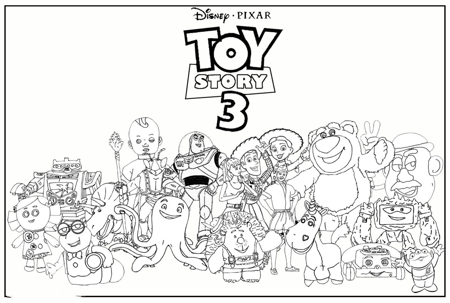 Toy Story 3 Characters Coloring Pages