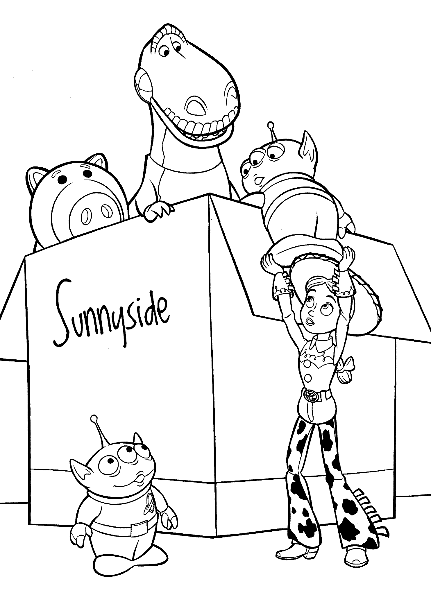 Toys box Coloring Page