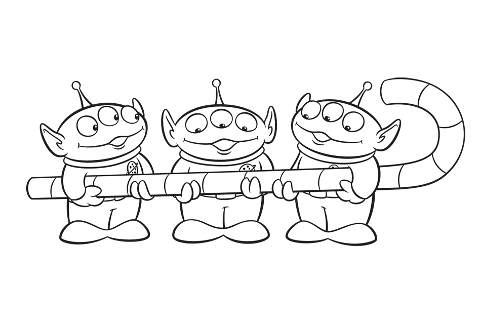 Aliens Coloring Page