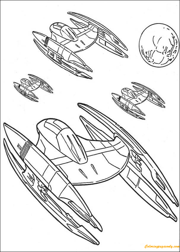 Trade Federation Spaceship from Star Wars Characters
